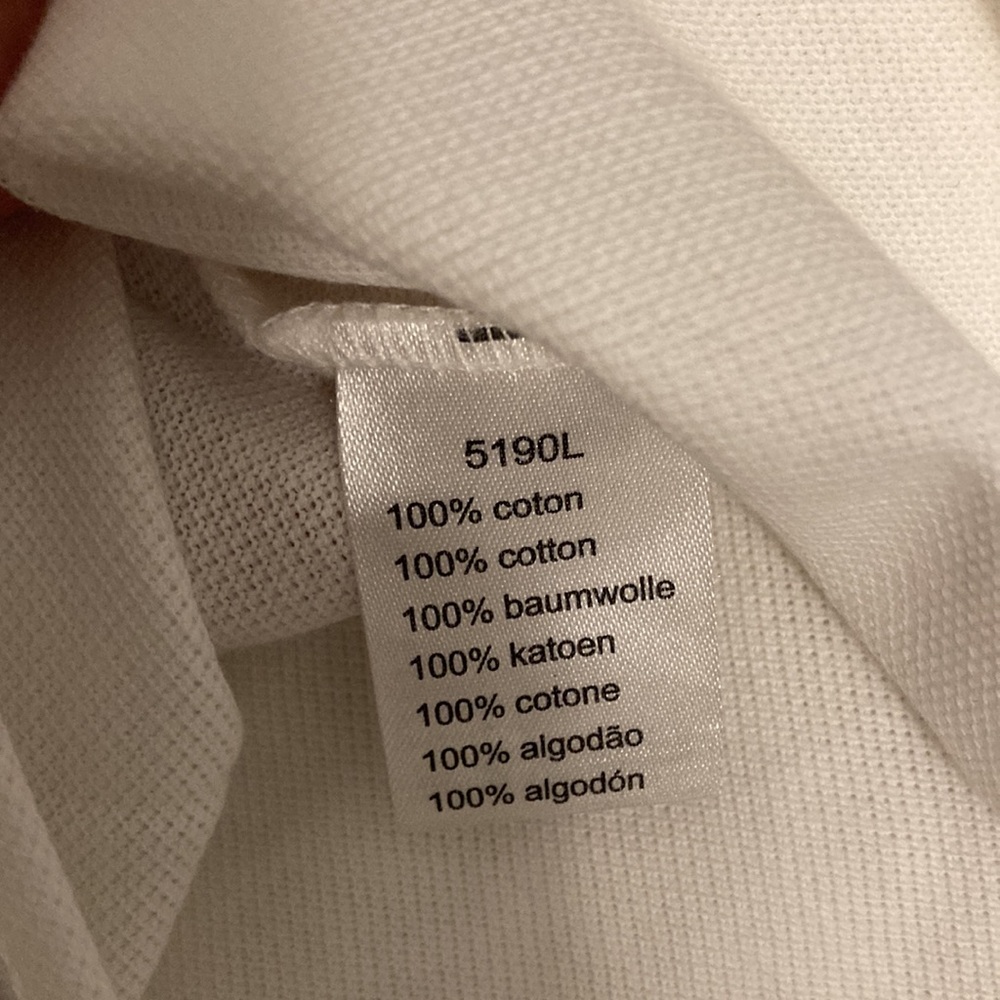 NWT Lacoste White Polo - Picture 6 of 7